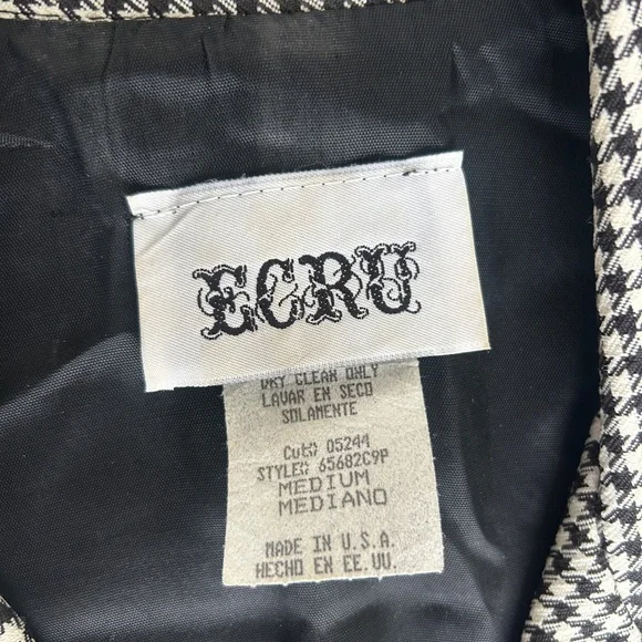 Vintage Houndstooth Blazer – Made in USA, Women’s Medium - Picture 3 of 6